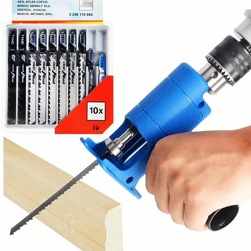 Reciprocating Saw Attachment Drill - 휴대용 왕복 톱 어댑터 전기 드릴