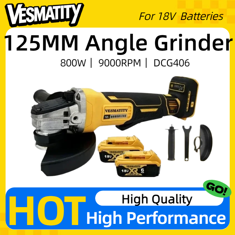 Brushless Angle Grinder Battery Powered - DCG406 125MM 브러시리스 무선 앵글 그라인더