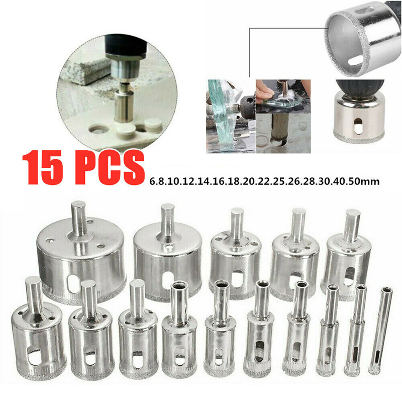 Reciprocating Saw Attachment Drill - 10/15pcs 세트 타일 드릴 비트 세트