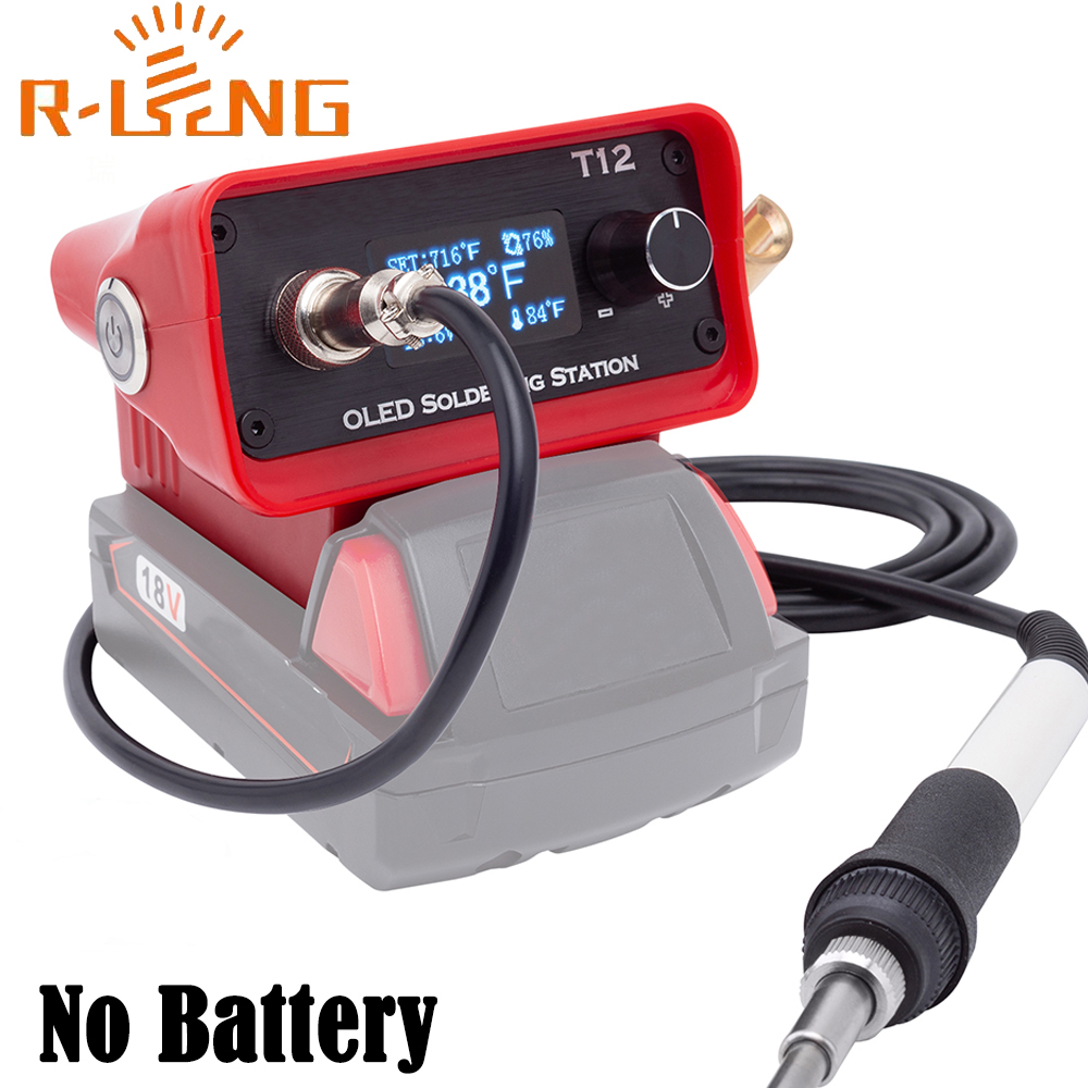 Digital Soldering Station T12 - 밀워키용 OLED T12 납땜 다리미 스테이션,
