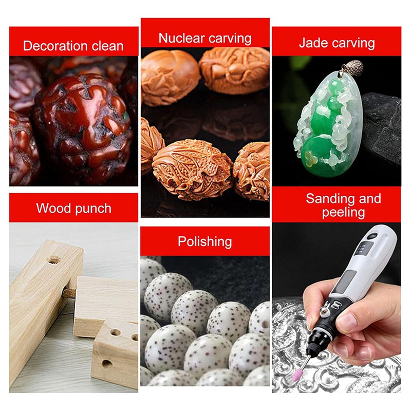 Cordless Rotary Tool Kit Accessories - 그라인더 키트용 SHGO 미니 로터리 도구,