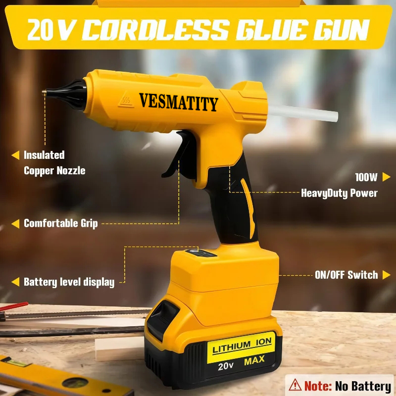 휴대용 전기 다기능 핫멜트 글루건 VESMATITY 무 - Hot Melt Glue Gun Cordless 리뷰 및 가격