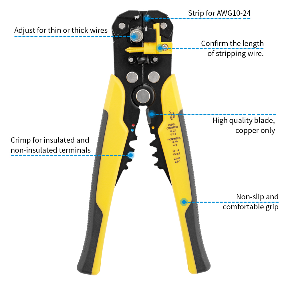 와이어 스트리퍼 툴 멀티툴 플라이어 자동 5 in 1  - Automatic Wire Stripper Cutter 리뷰 및 가격