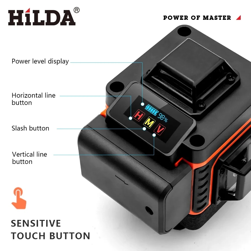 HILDA 16/12라인 4D 레이저 레벨 녹색 라인  - Laser Level 16 Lines 4D Green 리뷰 및 가격