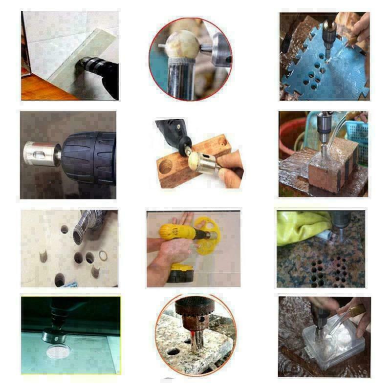 10/15pcs 세트 타일 드릴 비트 세트 다이아몬드  - Reciprocating Saw Attachment Drill 리뷰 및 가격