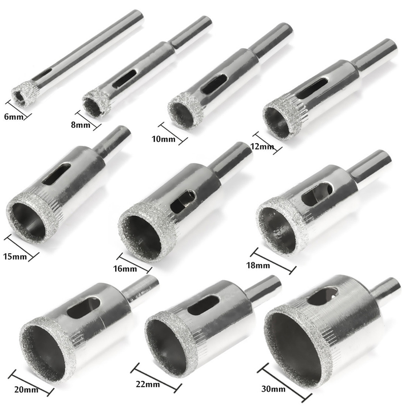 10/15pcs 세트 타일 드릴 비트 세트 다이아몬드  - Reciprocating Saw Attachment Drill 리뷰 및 가격