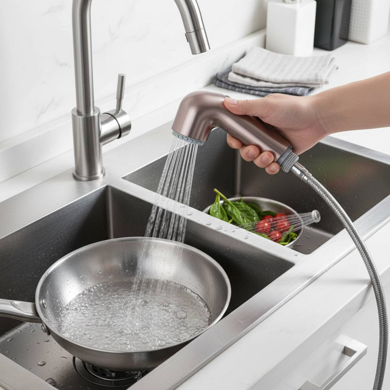 두 가지 기능의 수도꼭지 헤드 2가지 기능의 싱크 스프 - Plumbing 리뷰 및 가격