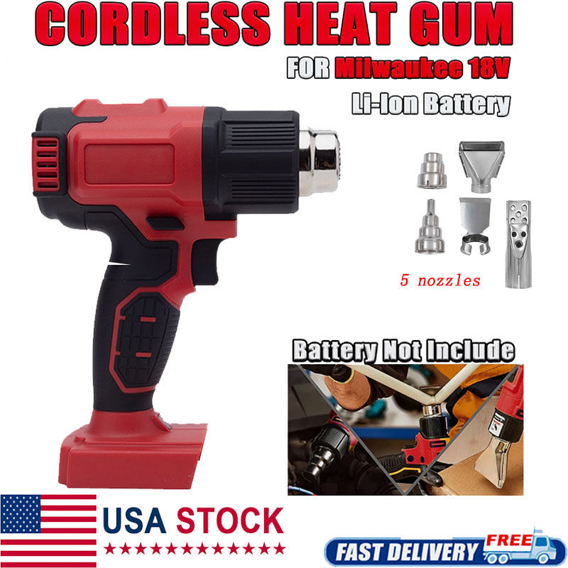 밀워키 18V 배터리 호환 무선 열풍기, 휴대용 열풍기 - Cordless Heat Gun For Shrink Tubing 리뷰 및 가격