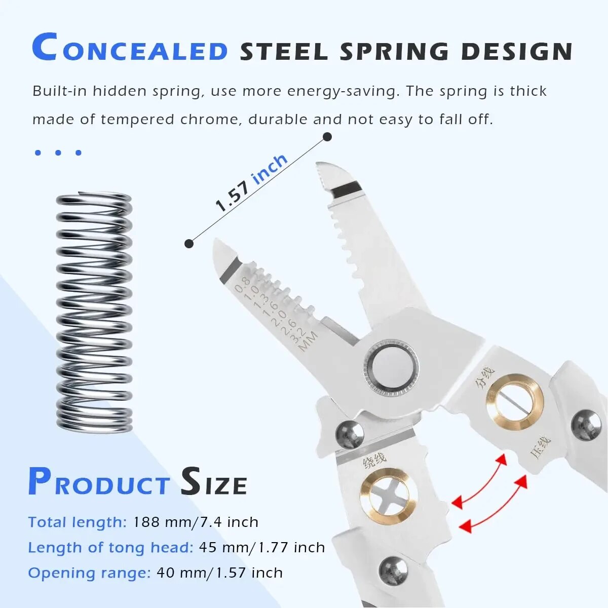 6 In 1 와이어 스트리퍼 특수 와이어 펜치 도구 전 - Automatic Wire Stripper Cutter 리뷰 및 가격