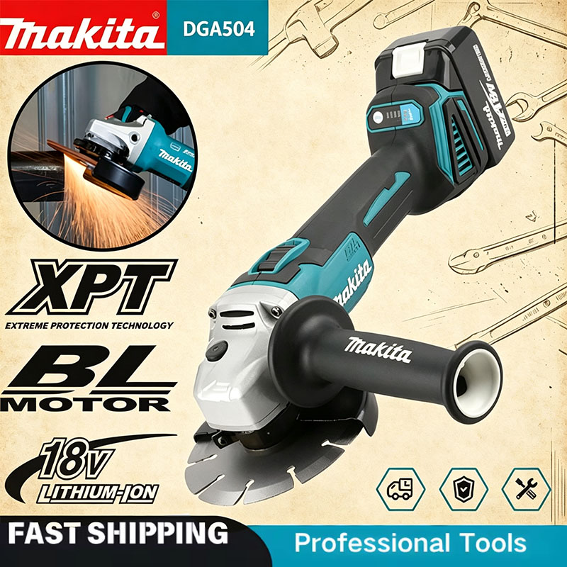 마키타 DGA504 18V 6.0Ah 125mm 브러시 - Brushless Angle Grinder Battery Powered 리뷰 및 가격