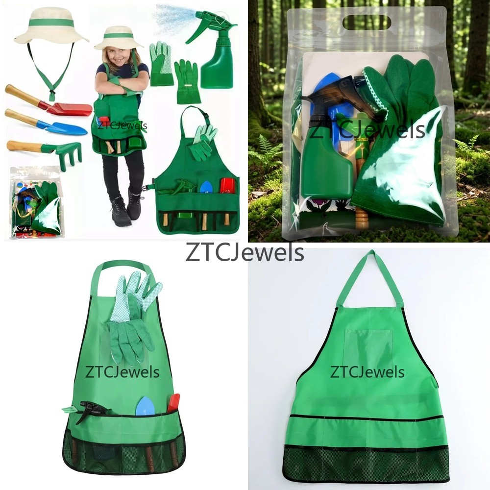 어린이 정원 앞치마 도구 세트 장갑 포함 소녀들을 위한 - Garden Tools 리뷰 및 가격