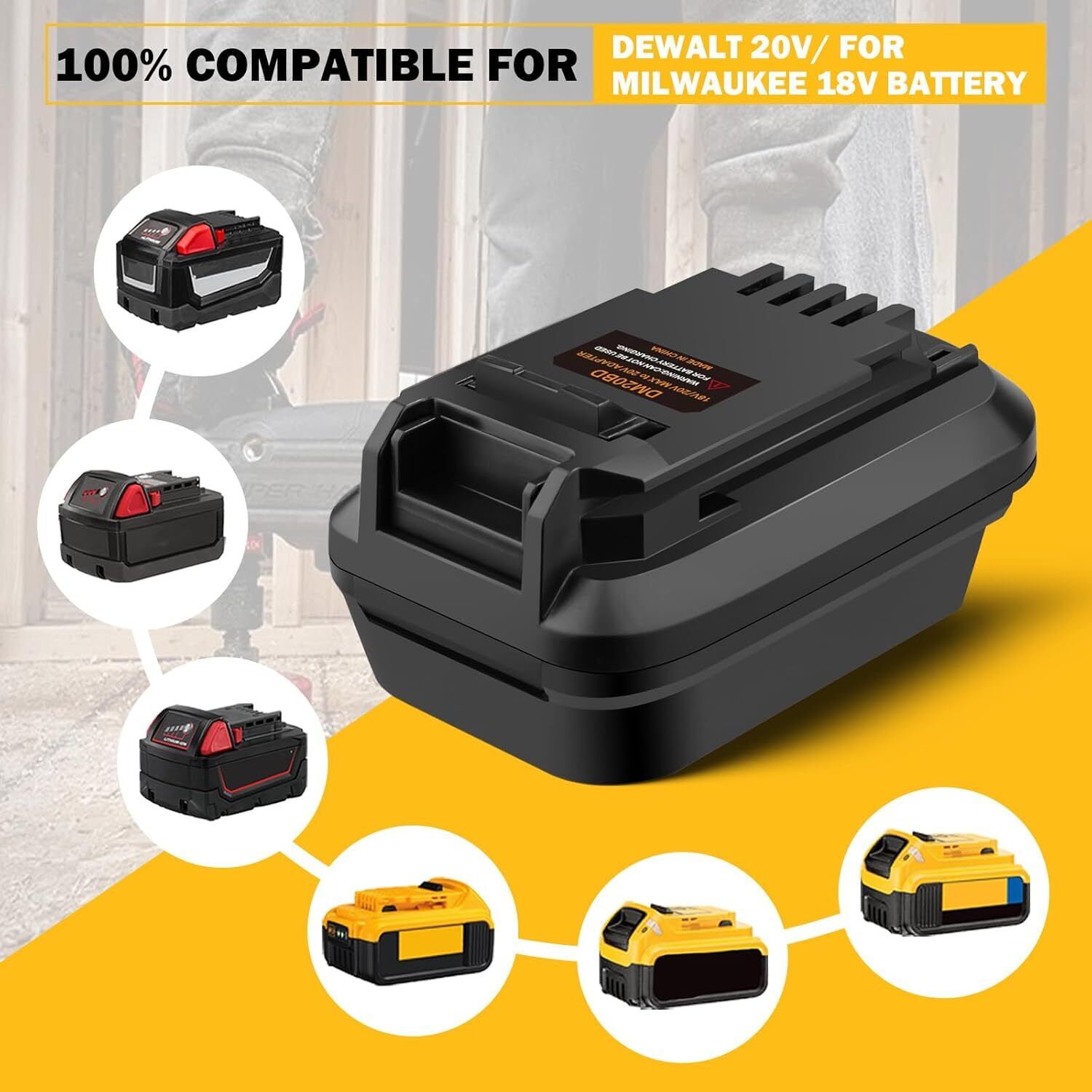 밀워키 18V 리튬 이온 배터리용 DeWalt 20V용 - Brushless Cordless Electric Drill 18V 리뷰 및 가격