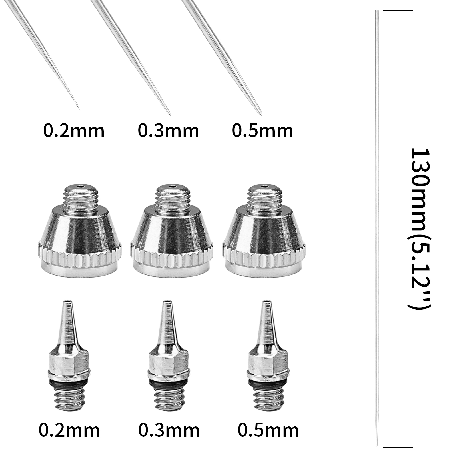 1/3pcs 세트 0.2/0.3/0.5mm 에어 브러시 - Airbrush Kit With Mini Compressor 리뷰 및 가격