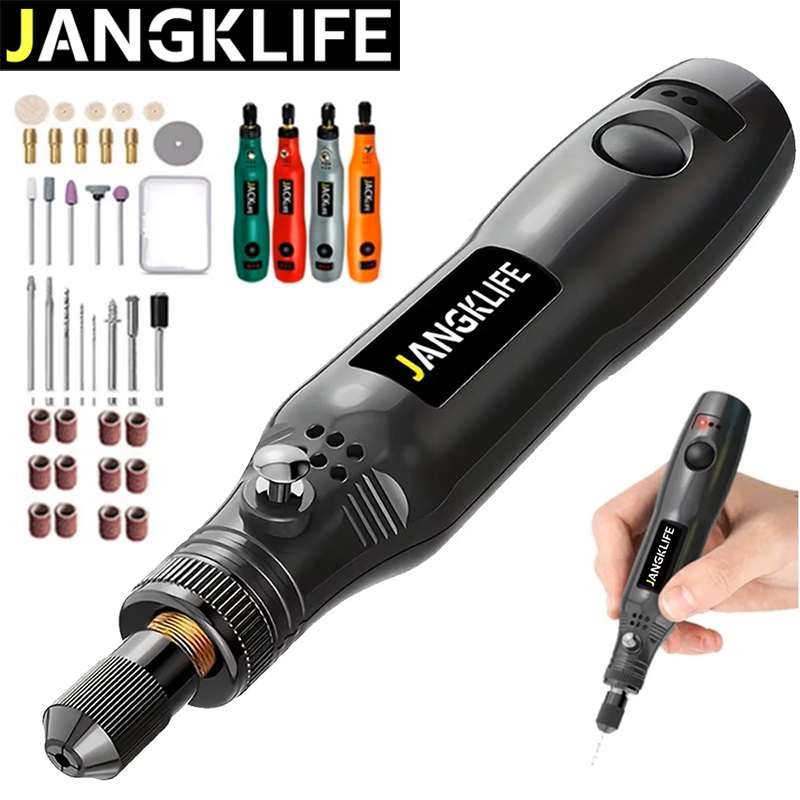 JANGKLIFE USB 무선 로타리 도구 키트 목공  - Cordless Rotary Tool Kit Accessories 리뷰 및 가격