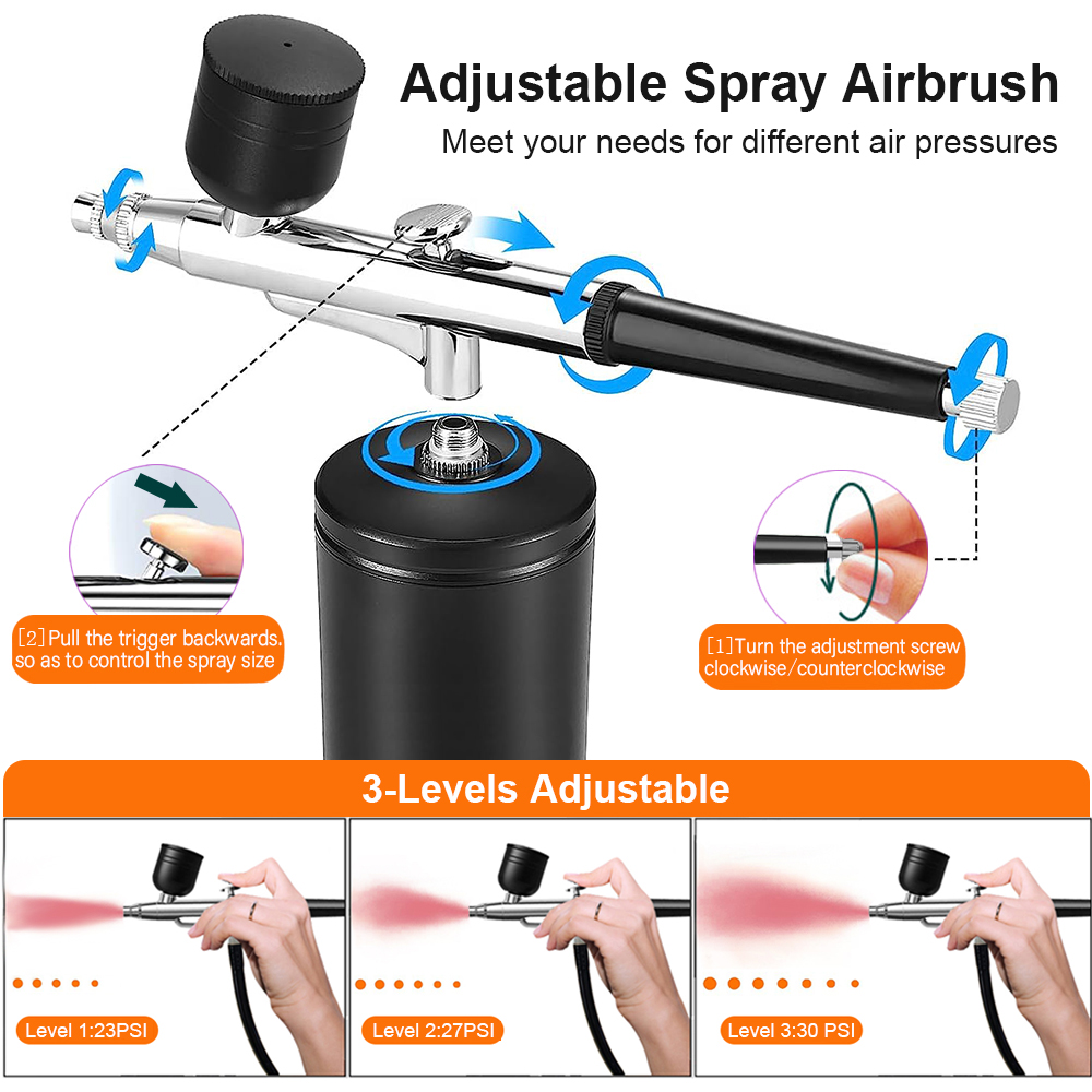 휴대용 무선 에어브러시 페인트 스프레이 미니 스프레이  - Airbrush Kit With Mini Compressor 리뷰 및 가격