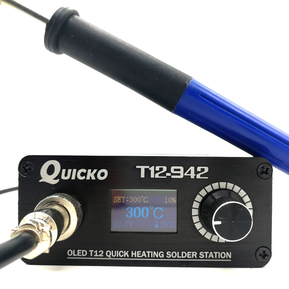 QUICKO MINI T12 STC OLED 디지털 납 - Digital Soldering Station T12 리뷰 및 가격