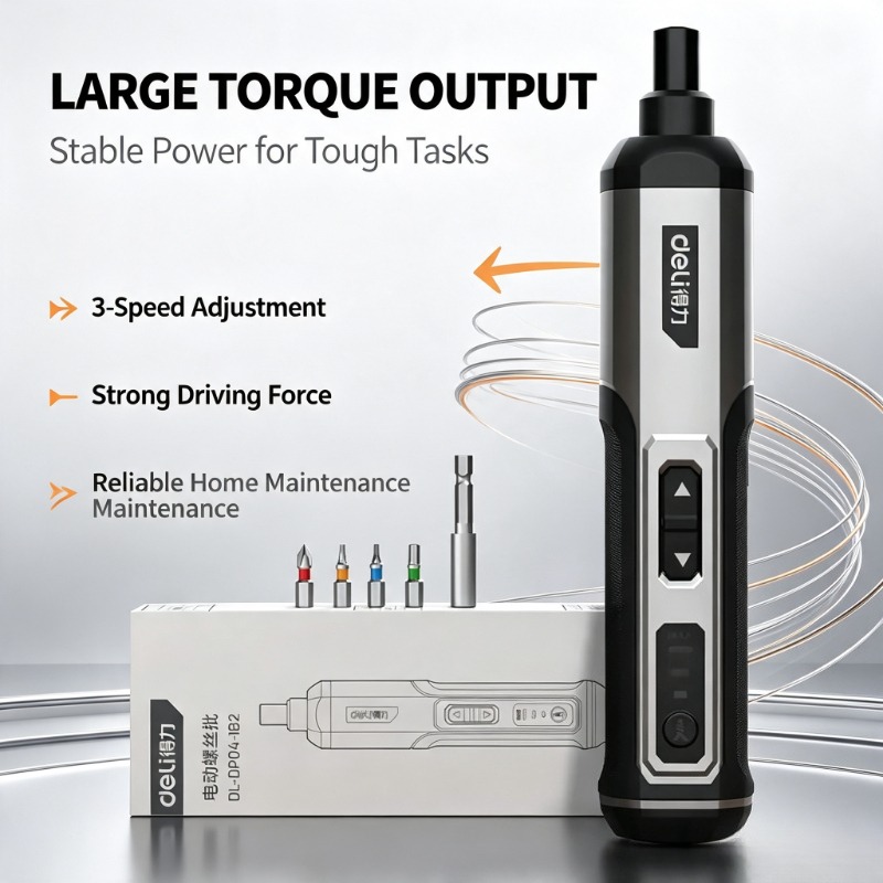 Deli 4V 3단 무선 전기 드라이버 세트 2000m - Electric Screwdriver Rechargeable Usb 리뷰 및 가격