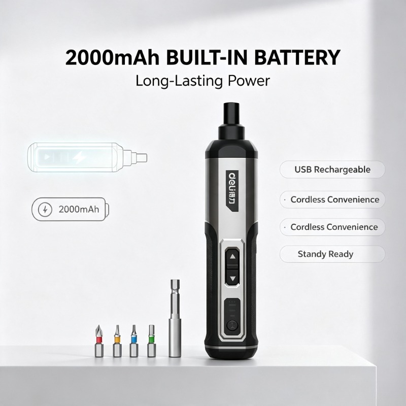 Deli 4V 3단 무선 전기 드라이버 세트 2000m - Electric Screwdriver Rechargeable Usb 리뷰 및 가격