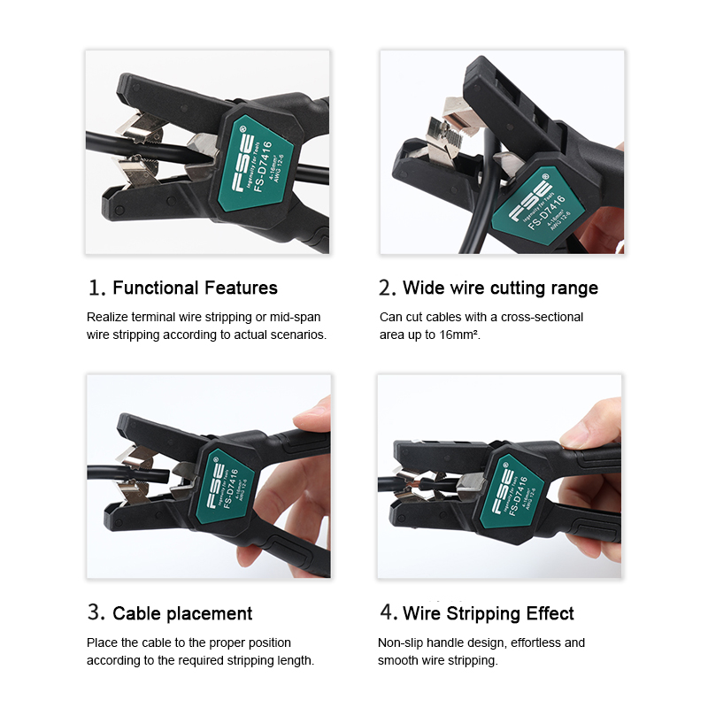 FSE-D7026 케이블 스트리퍼 - 전문 전기 기술자 - Automatic Wire Stripper Cutter 리뷰 및 가격