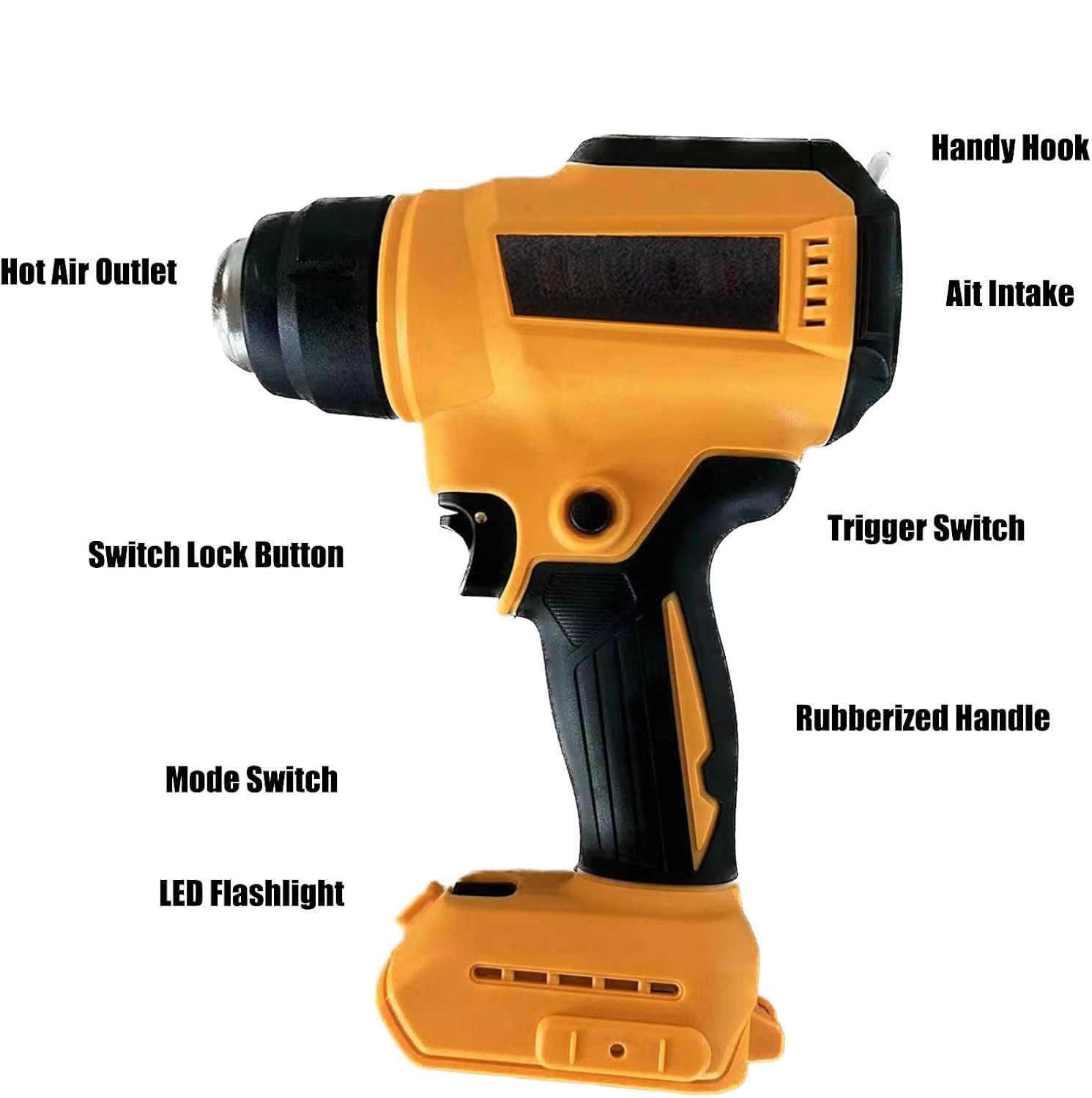 디월트 18V 배터리용 무선 열풍기, 마키타 열풍기용  - Cordless Heat Gun For Shrink Tubing 리뷰 및 가격