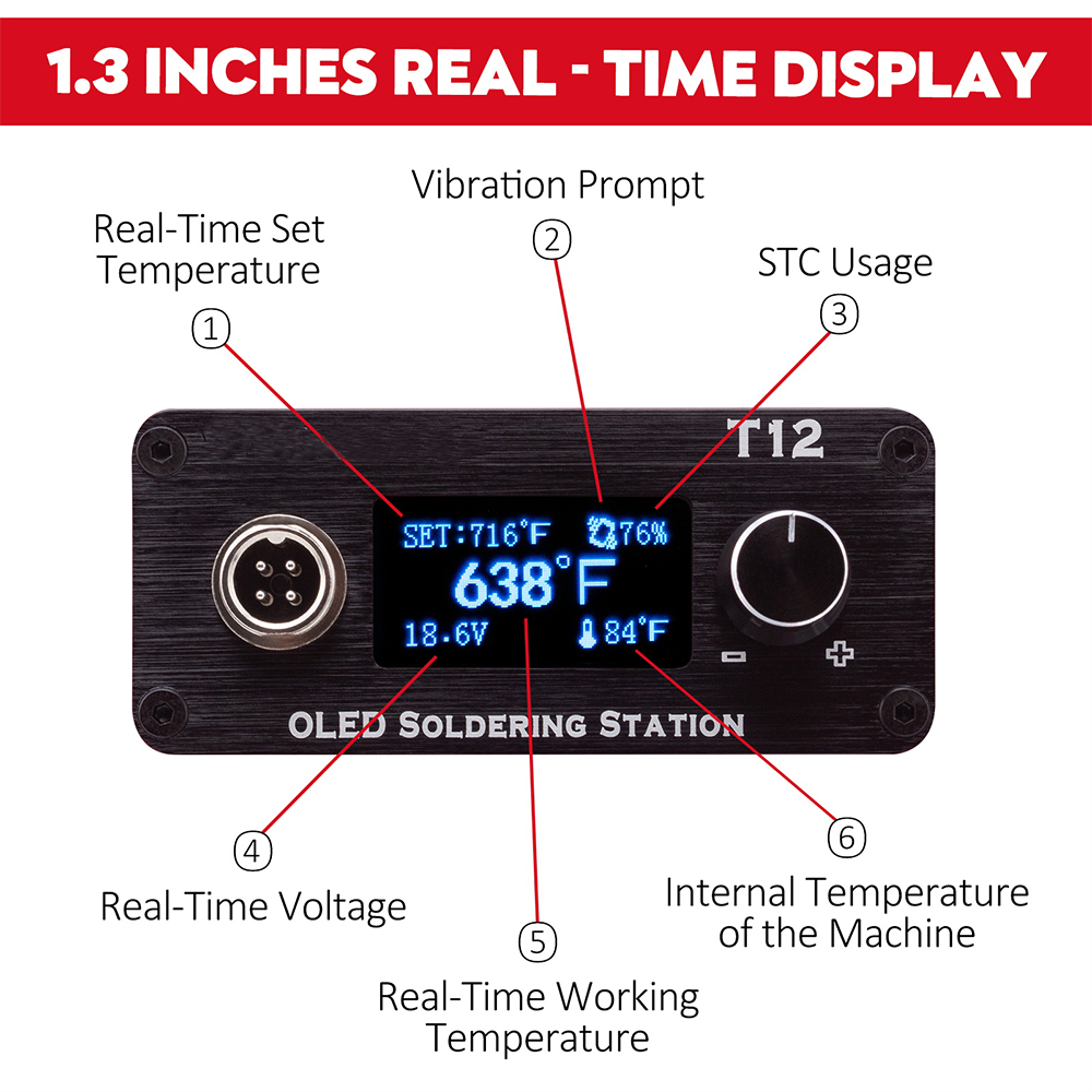 밀워키용 OLED T12 납땜 다리미 스테이션, 조절식 - Digital Soldering Station T12 리뷰 및 가격