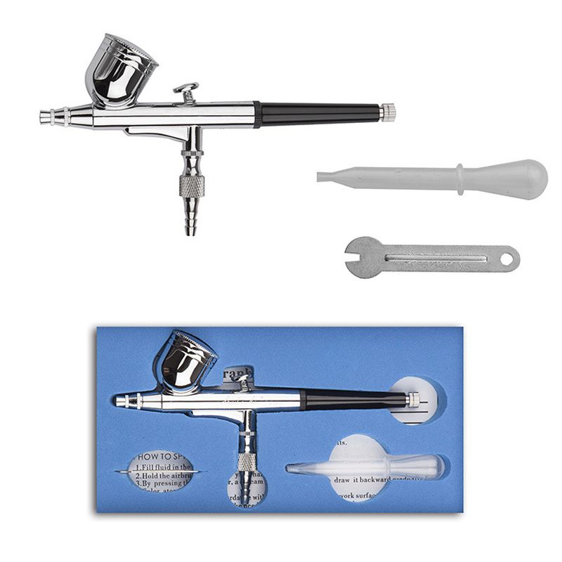 중력 듀얼 액션 미니 에어 브러시 페인트 네일 스프레이 - Airbrush Kit With Mini Compressor 리뷰 및 가격