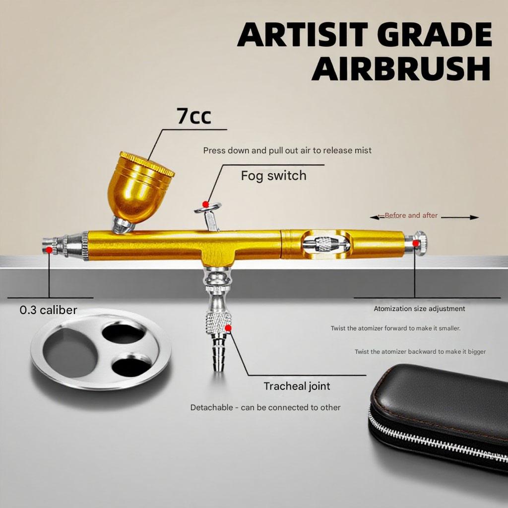 0.3mm 듀얼 액션 에어브러시 7cc 유체 컵, 빠른 - Airbrush Kit With Mini Compressor 리뷰 및 가격