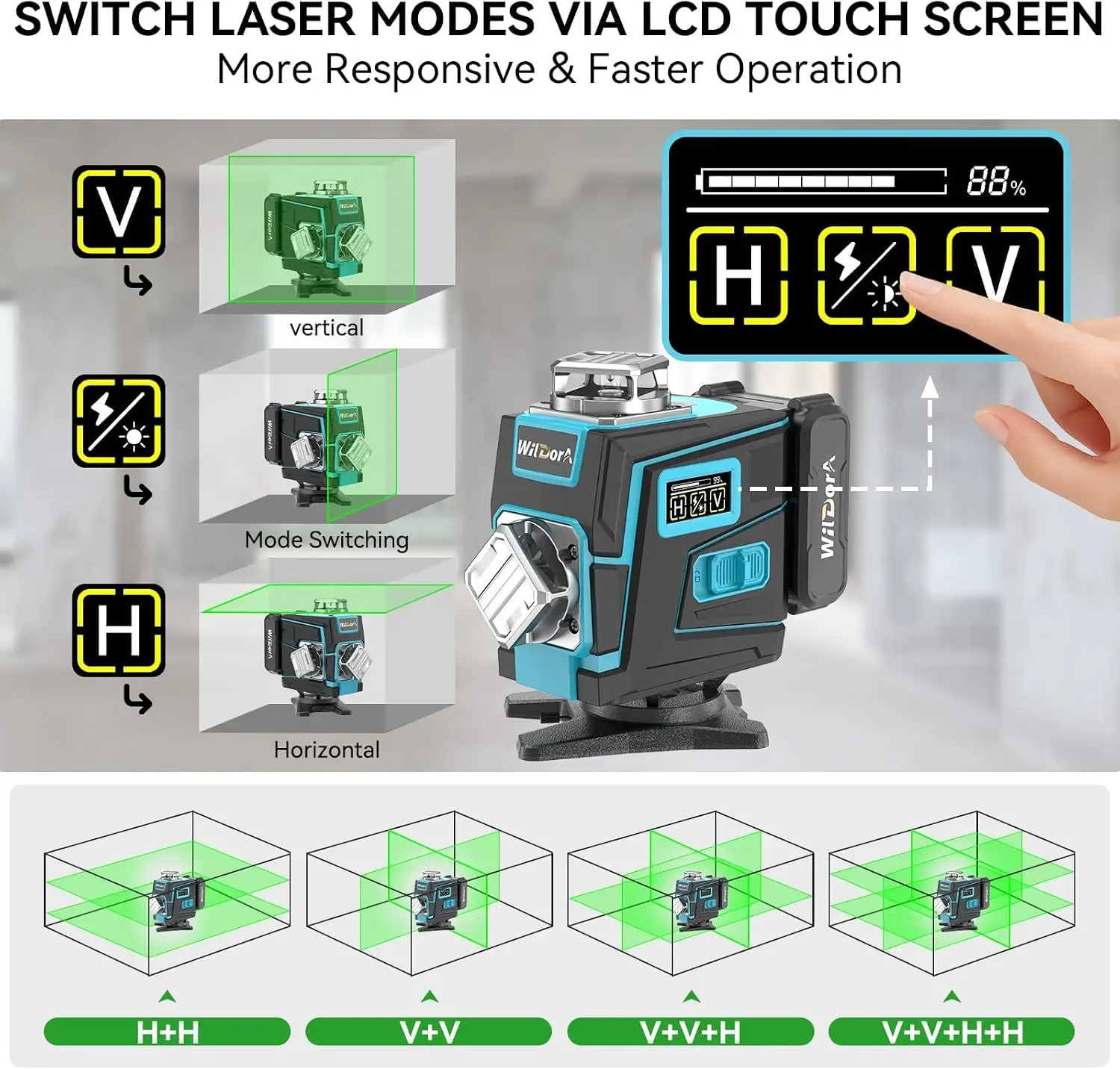 삼각대가 있는 레이저 레벨, 4x360 °   셀프 레 - Laser Level 16 Lines 4D Green 리뷰 및 가격