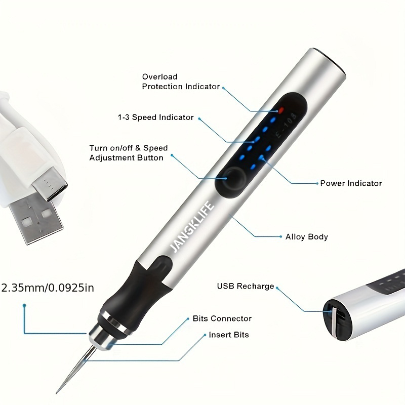 JANGKLIFE USB 무선 로터리 공구 키트 목공  - Cordless Rotary Tool Kit Accessories 리뷰 및 가격