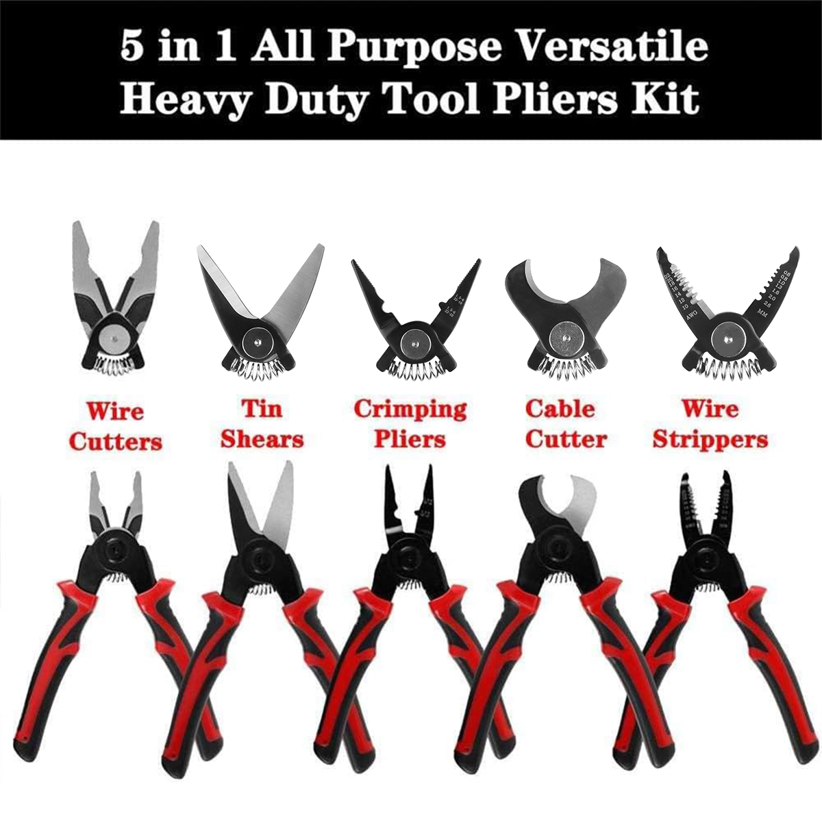 5 in1 압착 플라이어 와이어 커터 스틸 와이어 플라 - Automatic Wire Stripper Cutter 리뷰 및 가격