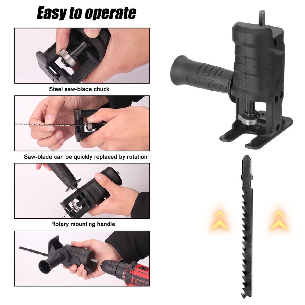 퀵척 드릴쏘 어댑터 미끄럼 방지 가드 보조 핸들 왕복톱 - Reciprocating Saw Attachment Drill 리뷰 및 가격
