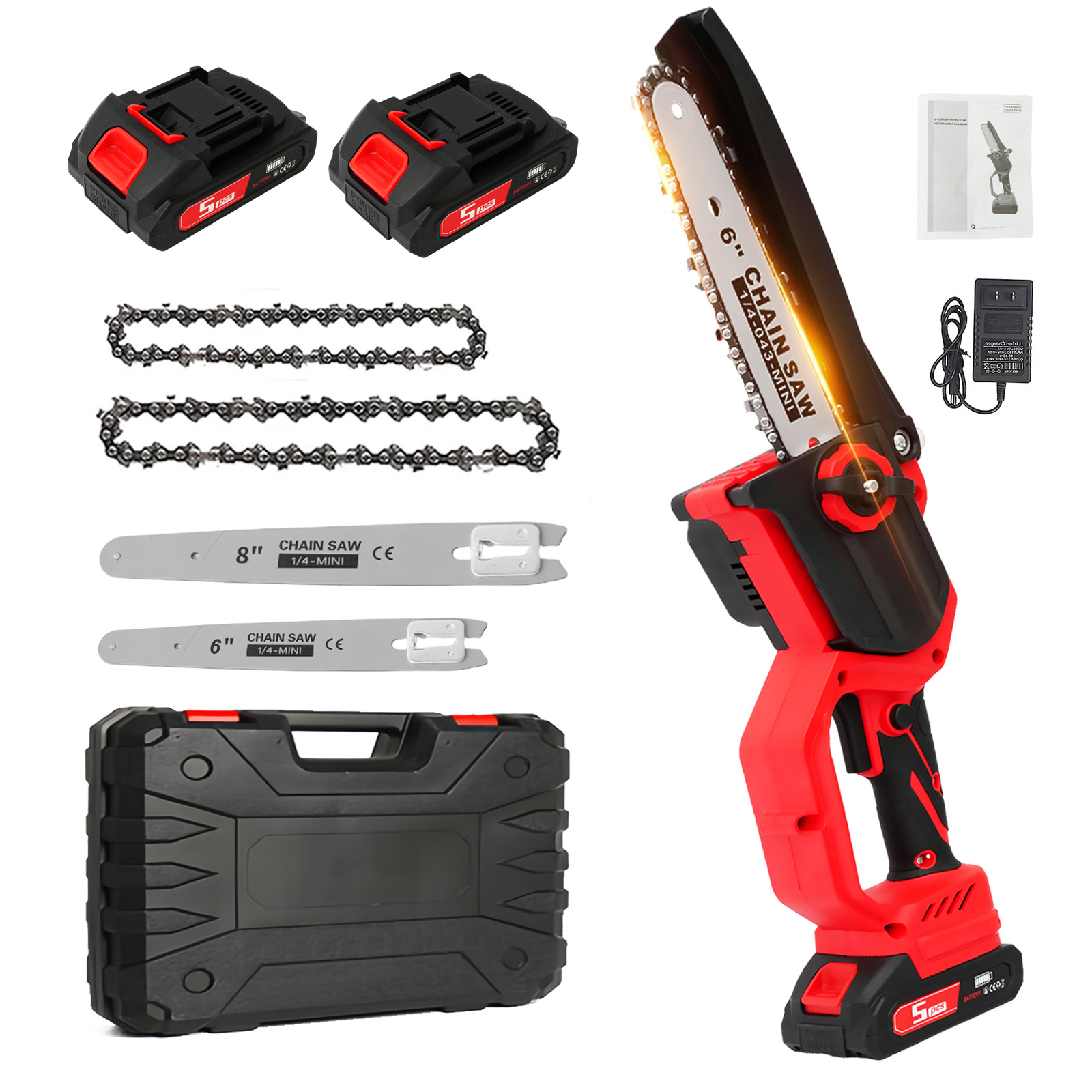 전기 체인톱 1380W 고속 브러시리스 30ft/s 8 - Mini Electric Chainsaw 6 Inch 리뷰 및 가격