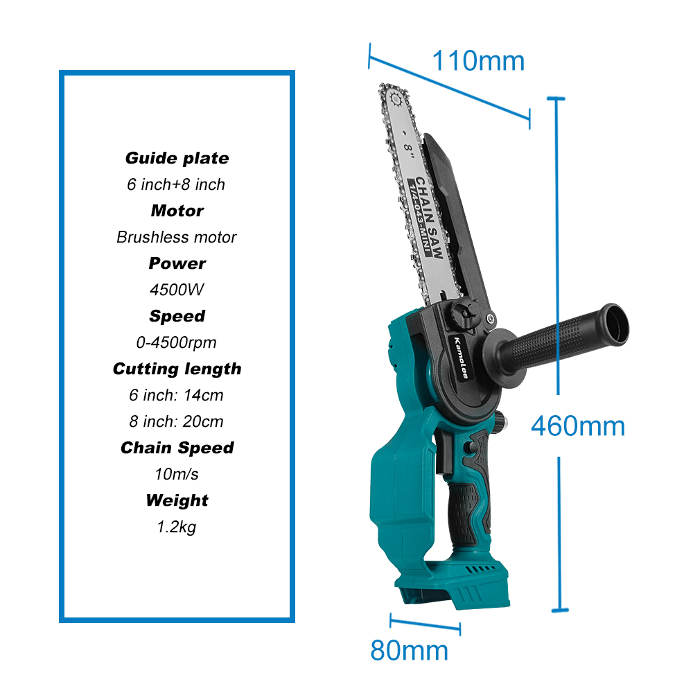 Kamolee 미니 브러시리스 전기톱, 충전식 체인톱, - Mini Electric Chainsaw 6 Inch 리뷰 및 가격
