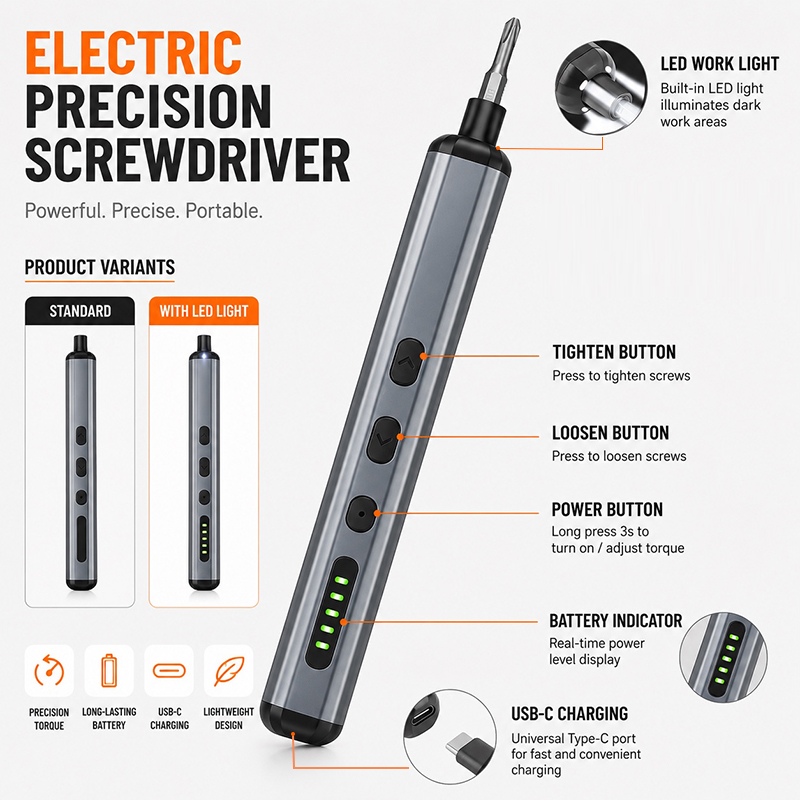 68 in 1 정밀 전동 드라이버 세트 64비트 LED - Electric Screwdriver Rechargeable Usb 리뷰 및 가격