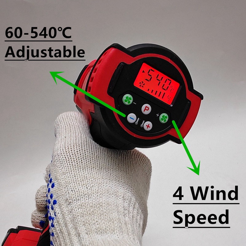 18V 배터리용 열풍기 60-540 ℃   조절 가능한 - Power Tools 리뷰 및 가격