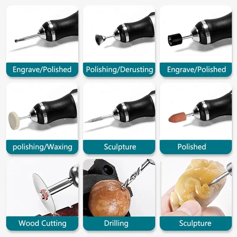 전기 조각 펜, USB 무선 회전 도구 키트, 목공 조 - Cordless Rotary Tool Kit Accessories 리뷰 및 가격