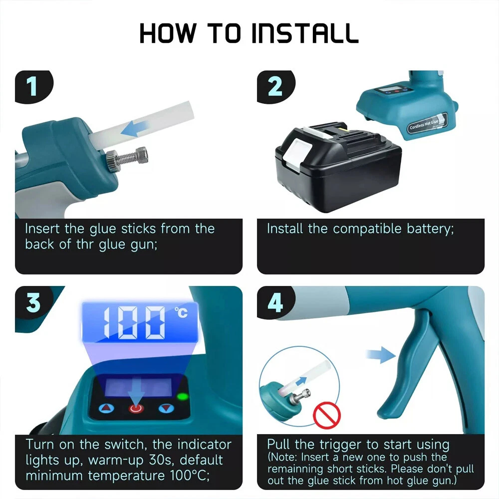 Makita/Dewalt/Milwaukee/Bosch/ - Hot Melt Glue Gun Cordless 리뷰 및 가격