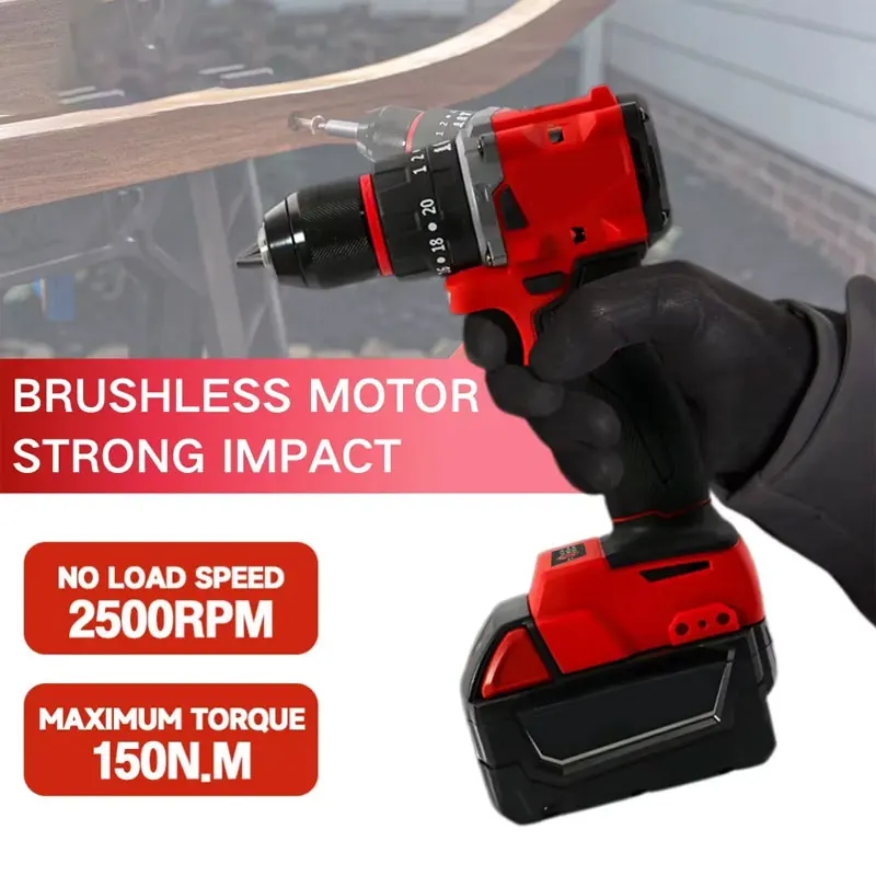 소형 전기 브러시리스 임팩트 드릴 150Nm 무선 전동 - Brushless Cordless Electric Drill 18V 리뷰 및 가격