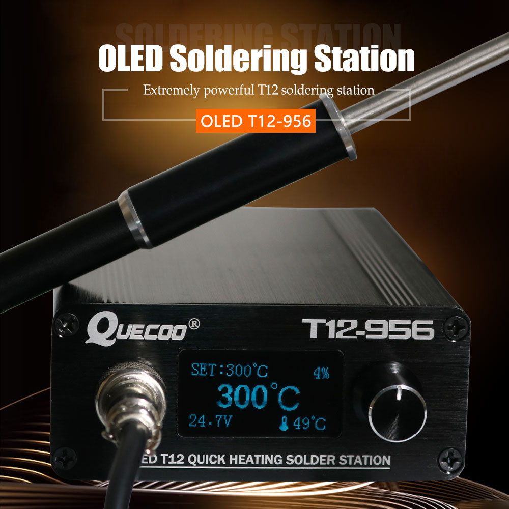 QUECOO T12-956 납땜 디지털 스테이션 전자  - Digital Soldering Station T12 리뷰 및 가격