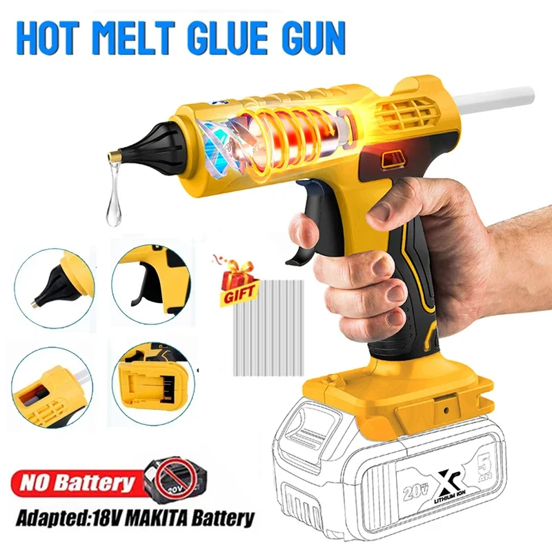 무선 전기 핸드 헬드 핫 접착제 총 수리 DIY 도구  - Hot Melt Glue Gun Cordless 리뷰 및 가격