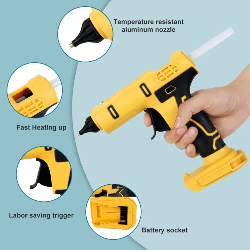 무선 전기 핸드 헬드 핫 접착제 총 수리 DIY 도구  - Hot Melt Glue Gun Cordless 리뷰 및 가격