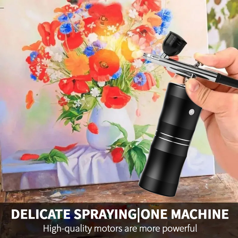 산소 스프레이 미니 공기 압축기 키트 에어 브러시 스프 - Airbrush Kit With Mini Compressor 리뷰 및 가격